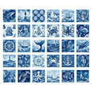 QT Fabrics Ocean Blues Nautical Motif Patches Blue