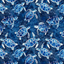 QT Fabrics Ocean Blues Sea Turtles Navy 30862-N