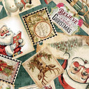 QT Wonderful Christmastime Christmas Collage Dusty Teal - 2600-30335-Q - Sewjersey.com