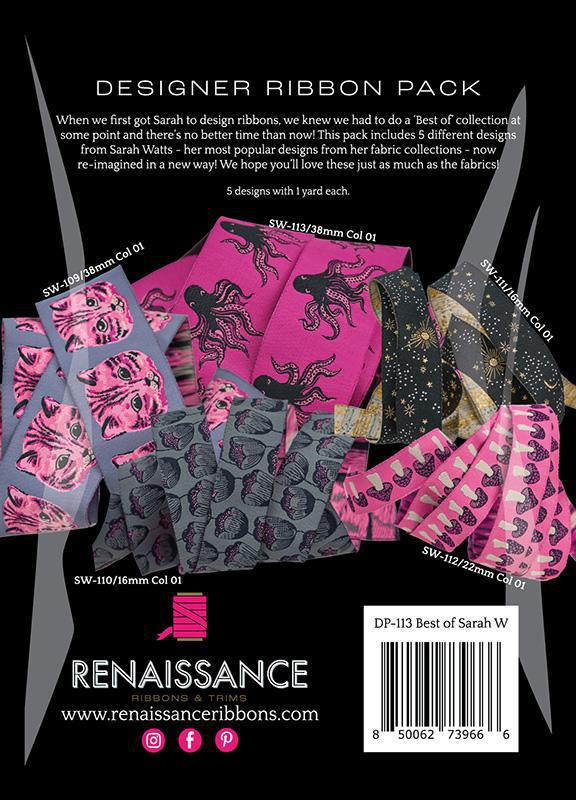 Renaissance Ribbon Designer Pack Best of Sarah Watts DP 113 package back