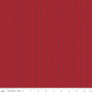 Riley Blake Designs Mr. Rogers' Neighborhood Sweater Stripe Red C11464-RED 43/44" wide 100% Clearance Fabric