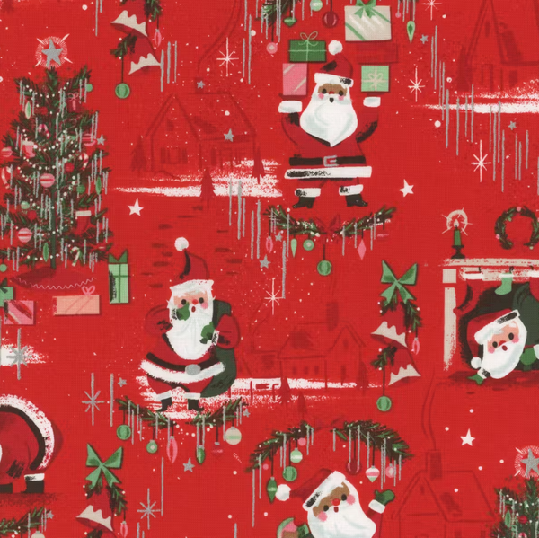 Riley Blake Designs Twas SC13460 RED - sewjersey.com