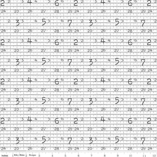 Riley Blake Hush Hush - Measure Twice - C11172-MEASURE - Sewjersey.com