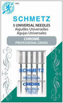Schmetz Chrome Universal Needle 70/10 5 Pack - Sewjersey.com
