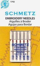 Schmetz Embroidery Needles 75/11 and 90/14 5 Pack - schmetz embroidery needle multipack 75/11, 90/14