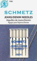 Schmetz Jeans/Denim Needles 90/14 5 Pack 1604100467 - Sewjersey.com