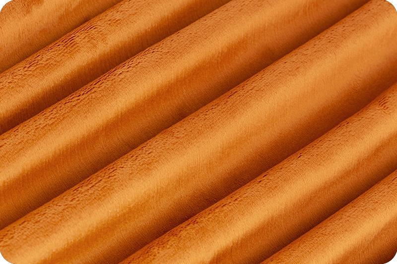 Shannon Fabrics Cuddle Rust 58/60" - C3RUST folded - sewjersey.com