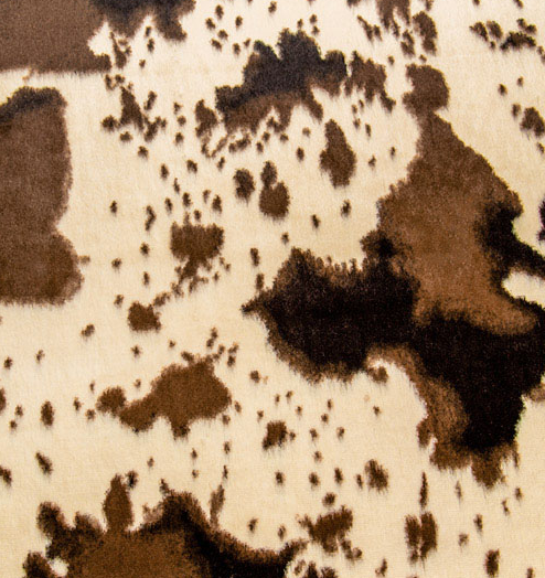 Shannon Fabrics Luxe Cuddle Pony Ivory/Brown LCPONY IVORY/BROWN - sewjersey.com