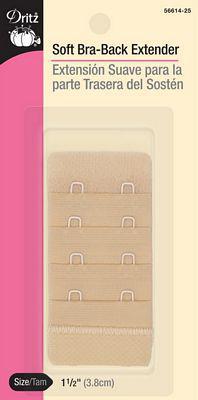 Soft Bra Back Extender 1-1/2" Beige Dritz 56614-25