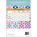 Back cover of the Squarevoiyant pattern, including fabric requirements