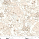 Pattern of trees on a white background with a ruler at the bottom.