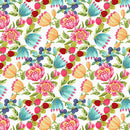 Studio e Country Fair Large Floral Multi 8208-27 - sewjersey.com