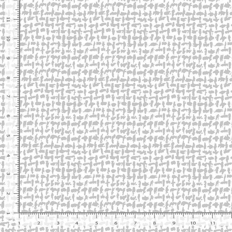 Gray fabric pattern with a ruler on the side for scale
