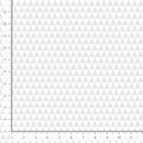 Pattern of small triangles on a white background with measurement scale on the side.