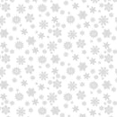 Pattern of snowflakes on a white background