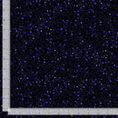 Dark blue fabric with star-like pattern and a ruler on the side
