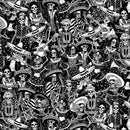 Timeless Treasures Day of the Dead Toile