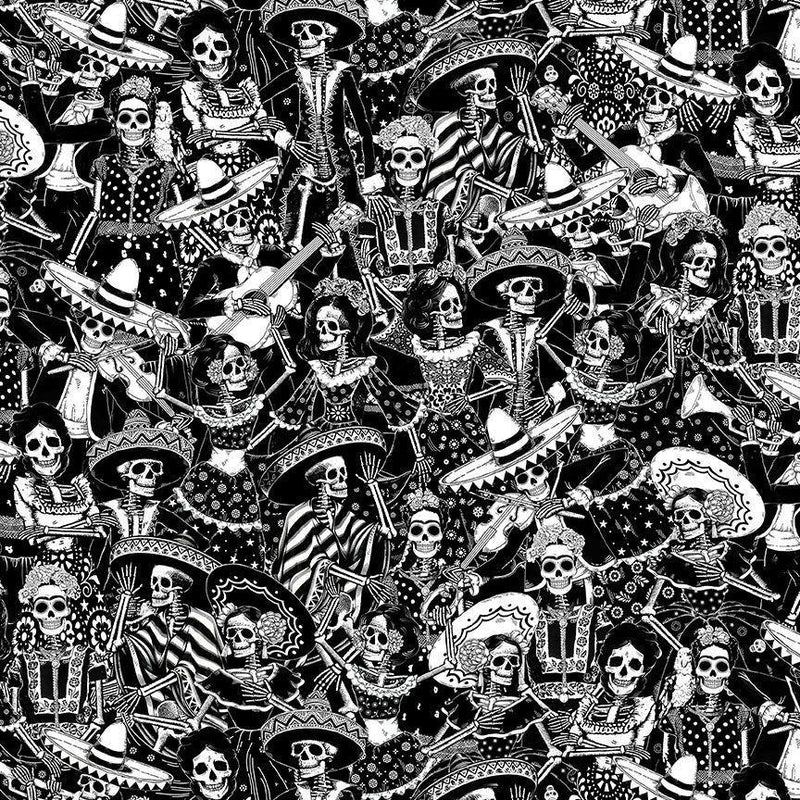 Timeless Treasures Day of the Dead Toile