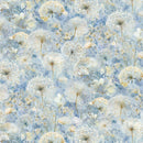 Timeless Treasures Forest Whisper Dandelion Field Sky FLEUR-CD3684  SKY