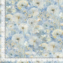 Timeless Treasures Forest Whisper Dandelion Field Sky FLEUR-CD3684  SKY with ruler for scale