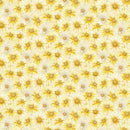 Timeless Treasures Forest Whisper Packed Daisy Yellow FLEUR-CD3686 YELLOW