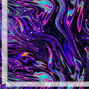 Colorful abstract pattern with a ruler on the left side