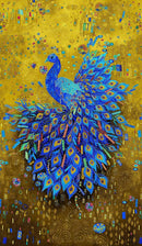 Timeless Treasures Gilded Plume Peacock Panel 24" Panel Multi PANEL-CM3430  MULTI