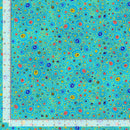 Timeless Treasures Gilded Plume by Chong-a Hwang Circle Swirls Blue PLUME-CM3436  BLUE ruler - sewjersey.com