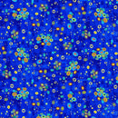 Timeless Treasures Gilded Plume by Chong-a Hwang Floating Circle Met Royal PLUME-CM3435  ROYAL