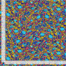 Timeless Treasures Gilded Plume by Chong-a Hwang Metallic Geo Floral FLORA-CM2607 with measurements - sewjersey.com