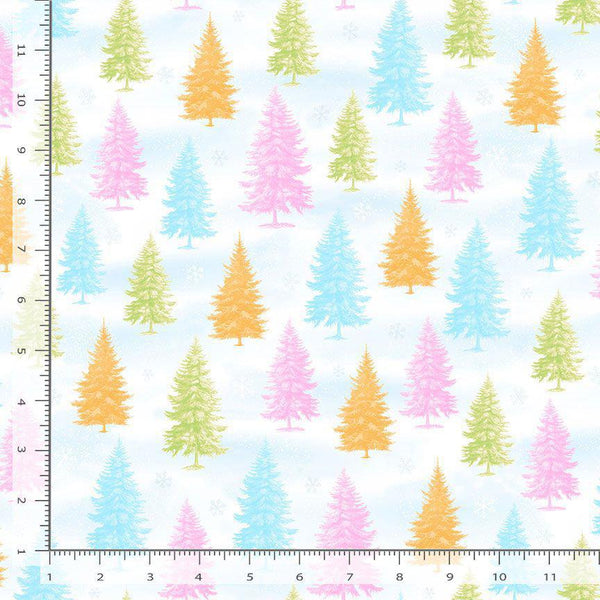 Timeless Treasures Homestead Holiday Snowy Pine CHARISMA-CD3651  MULTI
