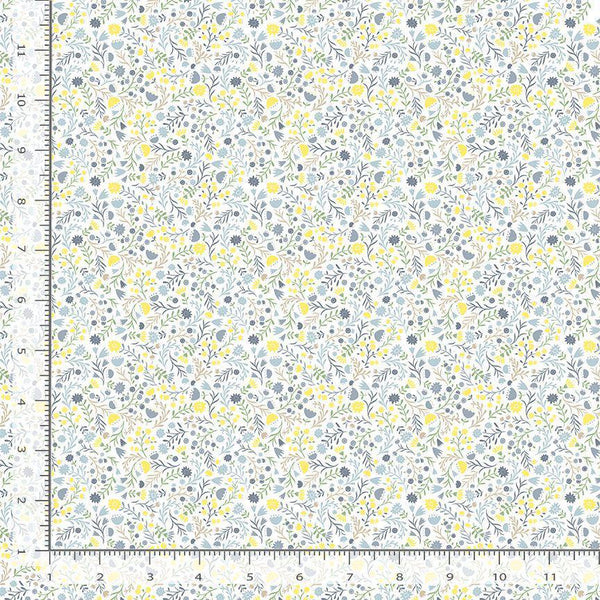 Timeless Treasures Honey Bear Tiny Floral Cream KIDZ-CD3491  CREAM