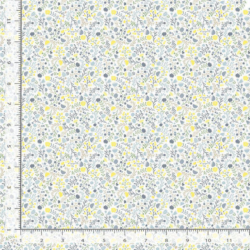 Timeless Treasures Honey Bear Tiny Floral Cream KIDZ-CD3491  CREAM