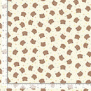 Timeless Treasures Honey Bear Tossed Bear Heads Cream KIDZ-CD3489  CREAM