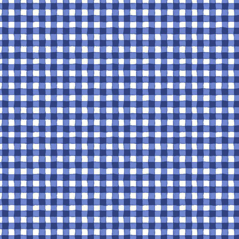 Timeless Treasures Limoncello Gingham Check Blue GINGHAM-CD3450  BLUE