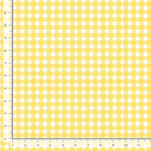 Timeless Treasures Limoncello Gingham Check Lemon GINGHAM-CD3450  LEMON 1