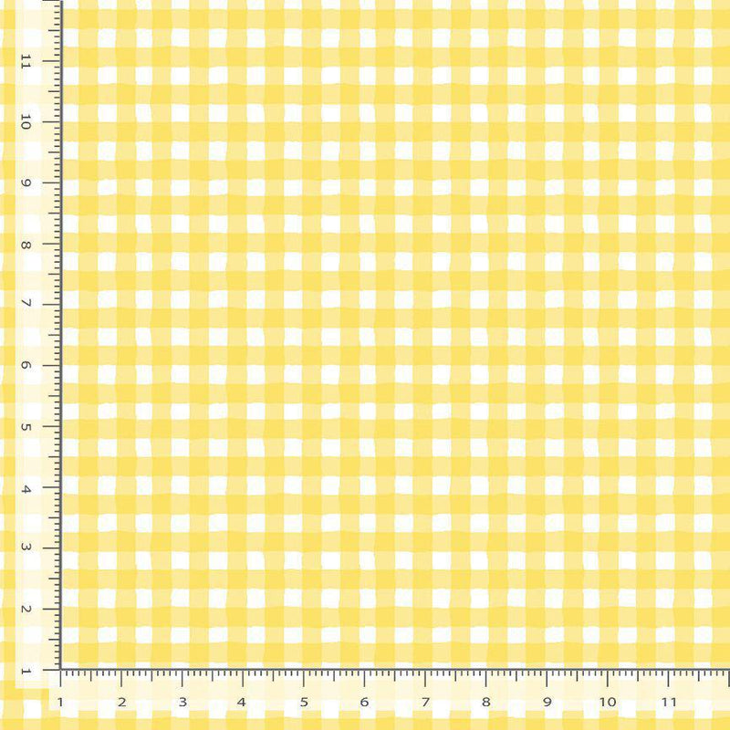 Timeless Treasures Limoncello Gingham Check Lemon GINGHAM-CD3450  LEMON 1