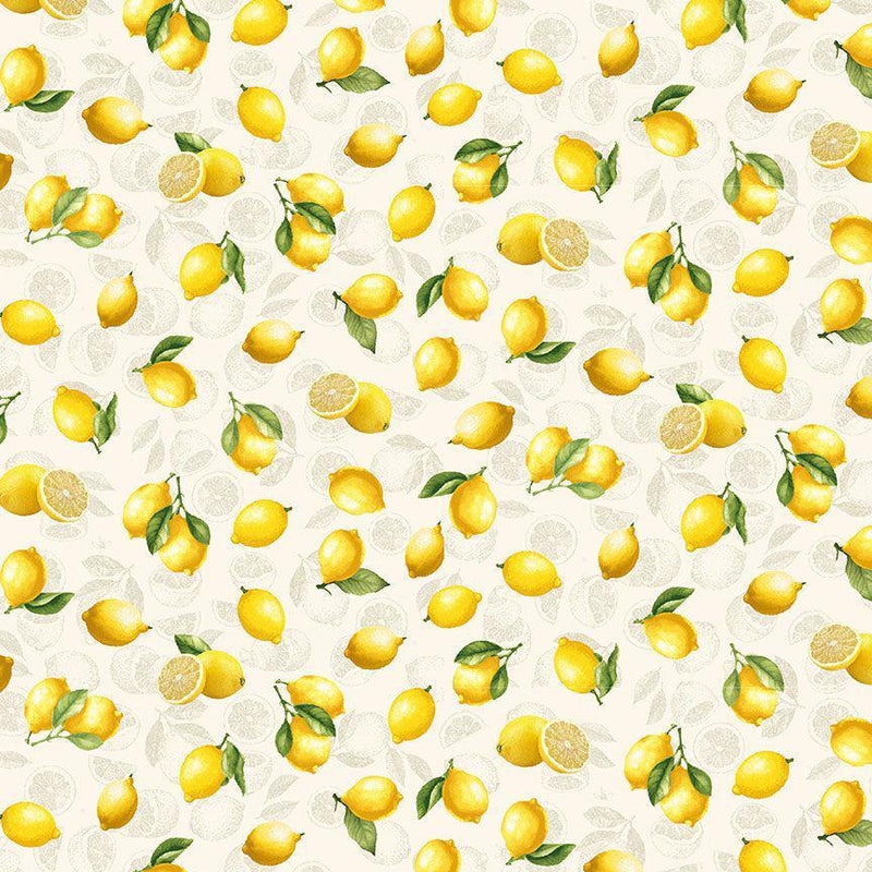 Timeless Treasures Limoncello Tossed Lemons Cream FRUIT-CD3444  CREAM 2