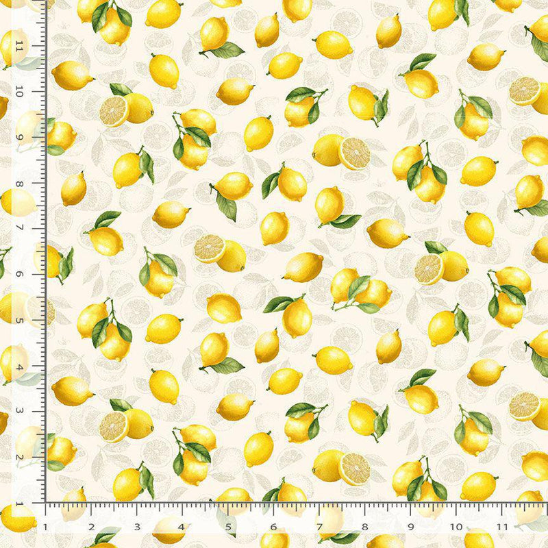 Timeless Treasures Limoncello Tossed Lemons Cream FRUIT-CD3444  CREAM