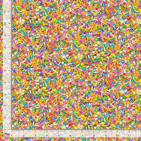 Timeless Treasures Rainbow Sprinkles Multi FOOD-CD3783  MULTI