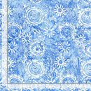 Timeless Treasures Tonga Batik Medallions Powder TONGA-B3131 POWDER with a ruler for scale