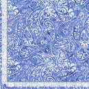 Timeless Treasures Tonga Batik Paisley Hyacinth TONGA-B7163 HYACINTH with ruler for scale