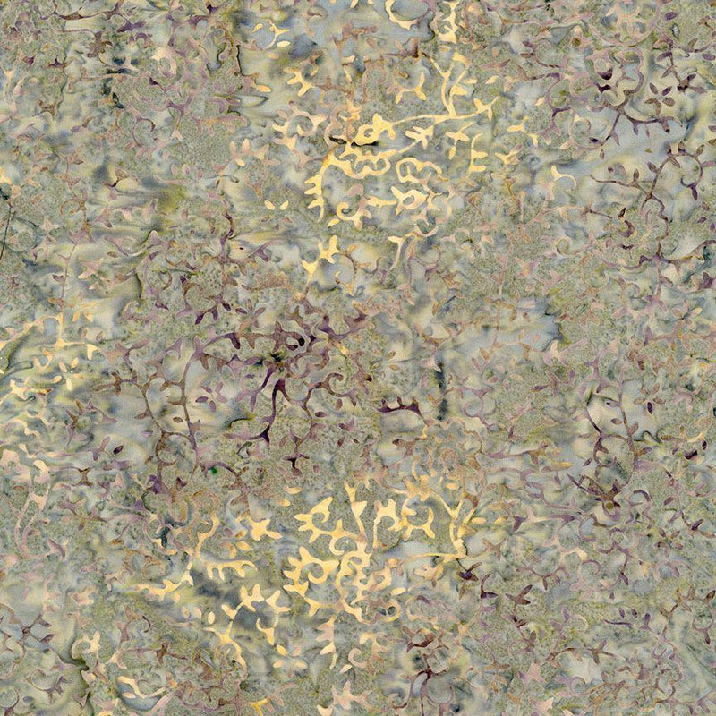 Timeless Treasures Tonga Batik Sprigs Sage TONGA-B5265 SAGE