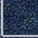 Timeless Treasures Tonga Batik Tonga Bluebell Forget Me Not Little Buds Sapphire TONGA-B6207 SAPPHIRE with ruler for scale