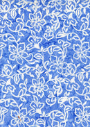 Timeless Treasures Tonga Batik Whimsey Flower Delft TONGA-B3255  DELFT