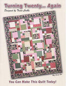 The front cover of the book "turning twenty... Again" featuring the quilt focused on in this pattern. 