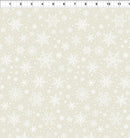 White snowflake pattern on a white background with a ruler at the top.