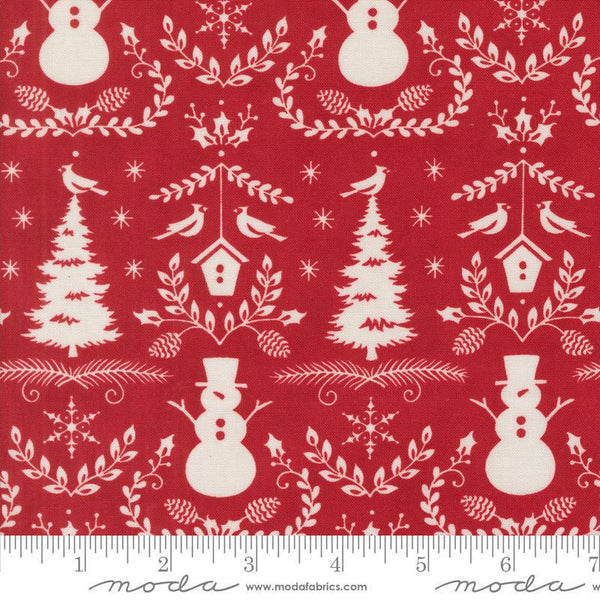 Winter Friends Berry Red 56133 17 Moda