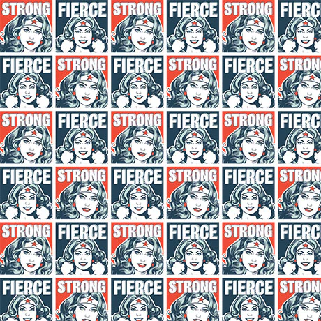 Wonder Woman Fierce and Strong Camelot Fabric 23400882