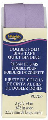 Wrights Double Fold Quilt Binding Lavender 3 Yards 117 706 051